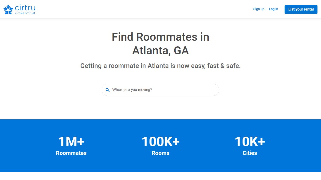 Find roommates in Atlanta, GA | Cirtru